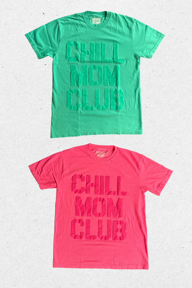 Chill Mom Club Puff Print T-Shirt