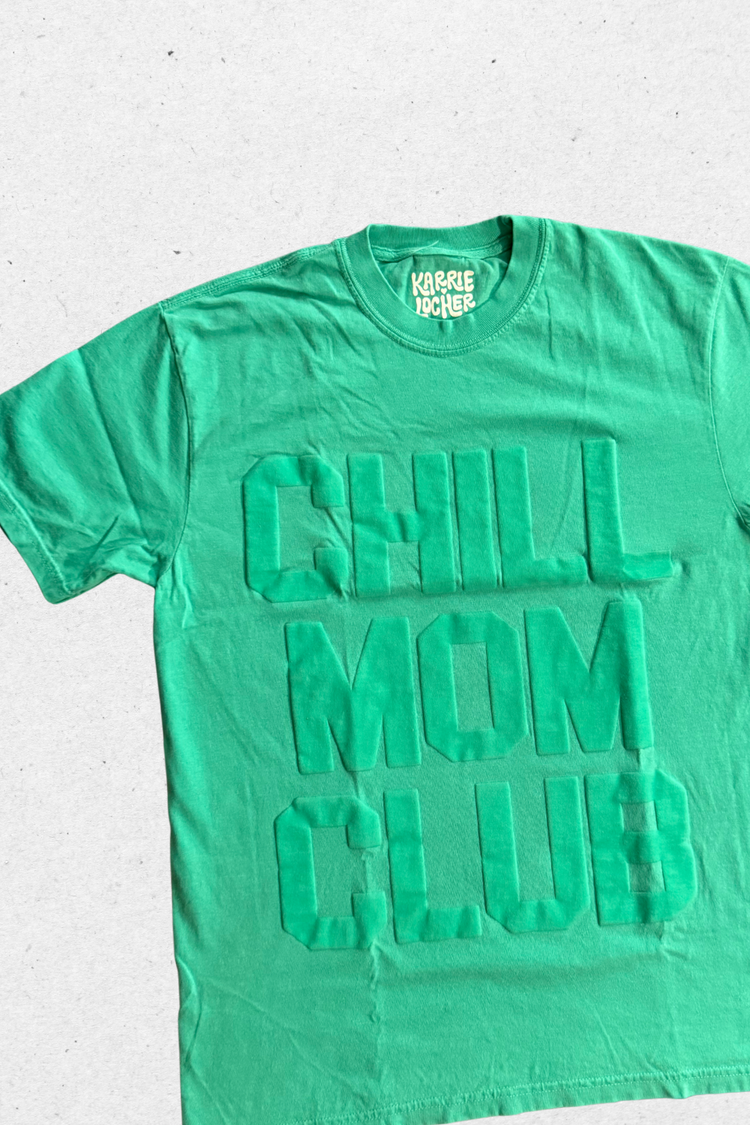 Chill Mom Club Puff Print T-Shirt