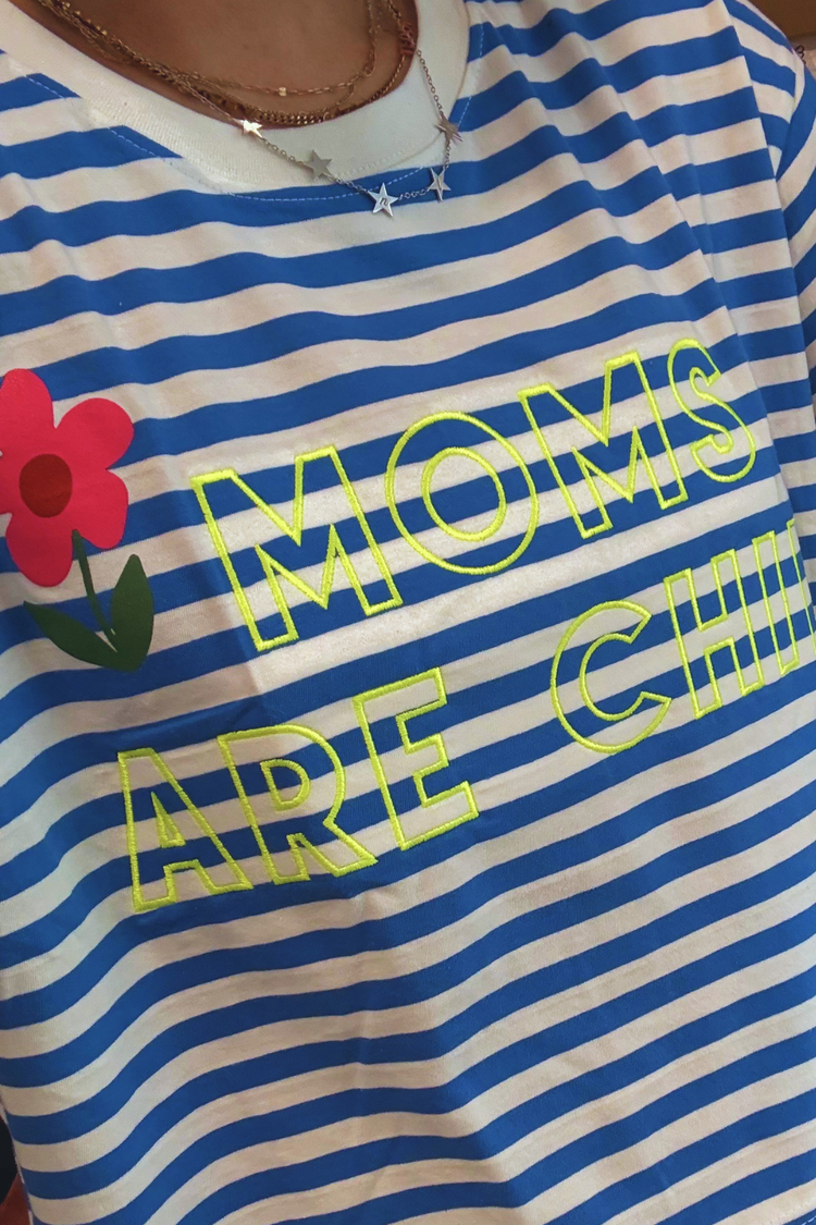 Moms Are Chill Crop Tee