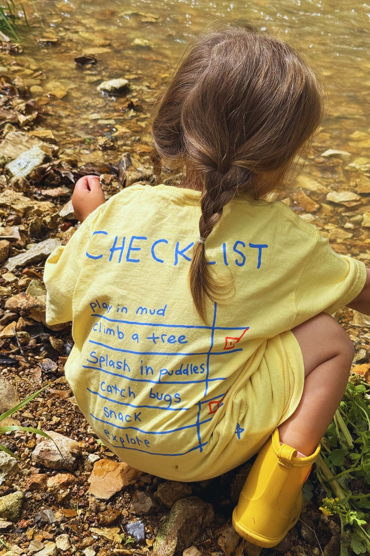 Mess is Fun Kids Checklist Tee