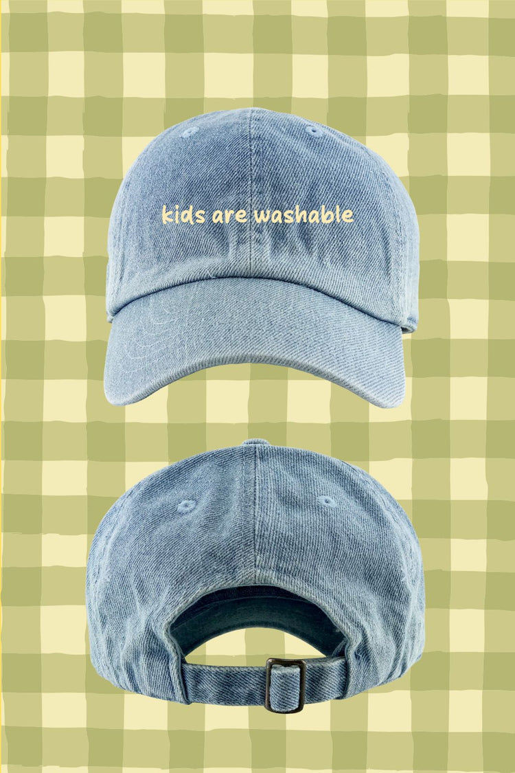 Kids are Washable Kids Hat Denim