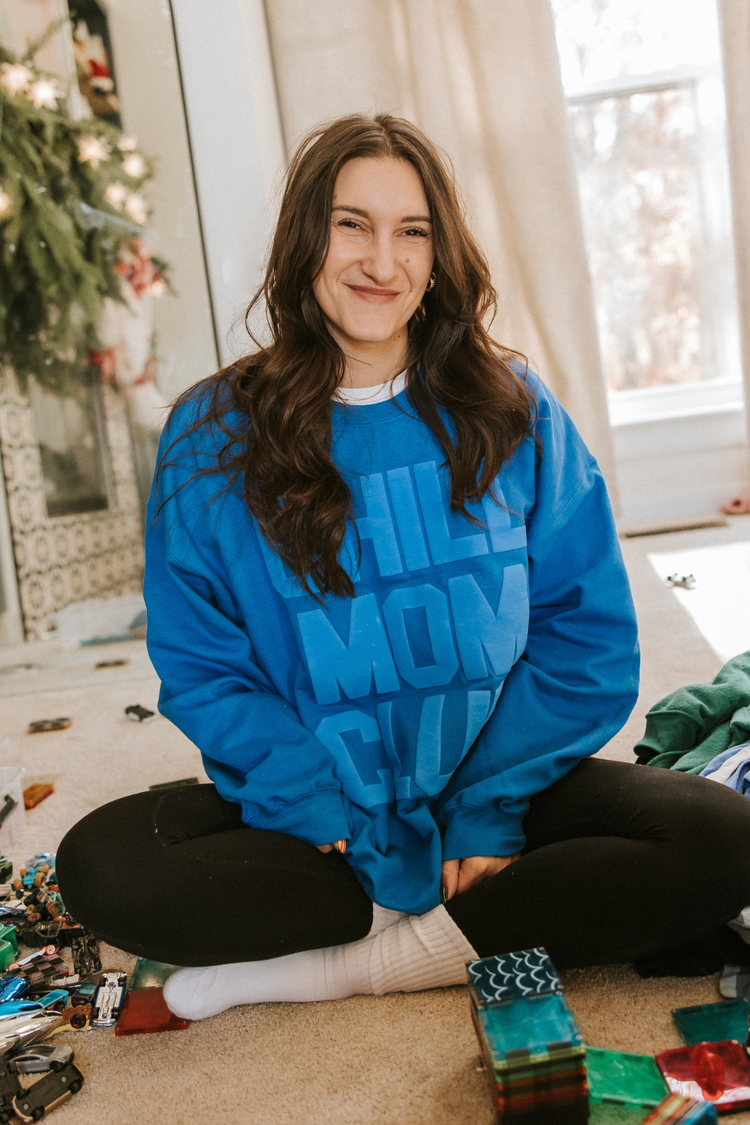 Chill Mom Club Puff Print Crewneck