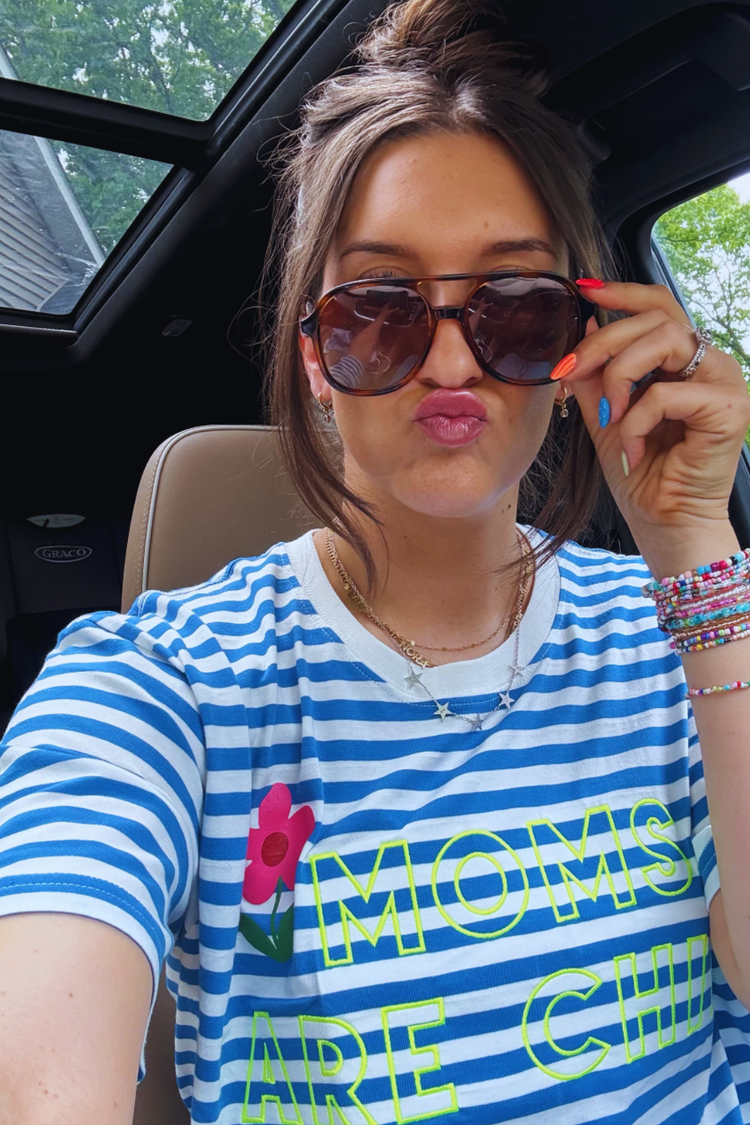 Moms Are Chill Crop Tee