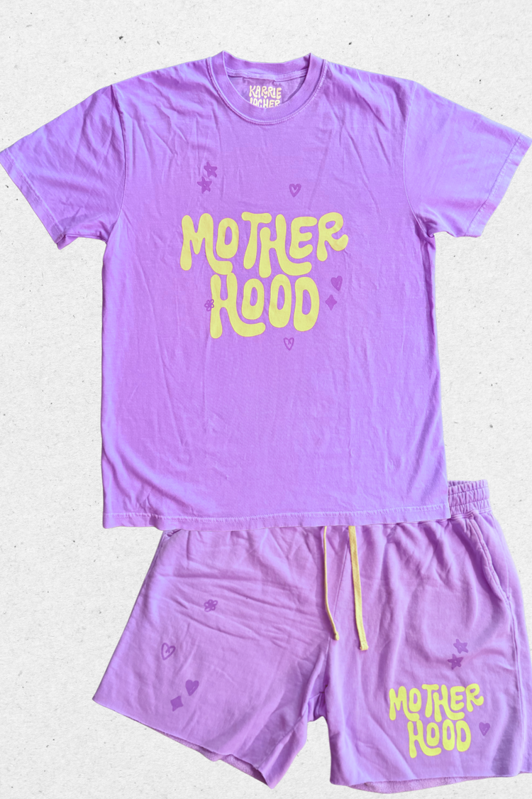 Mother Hood Purple Shorts ( Part of a Set )
