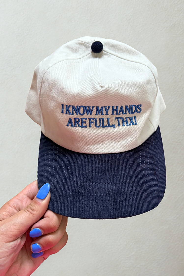 I Know My Hands are Full, THNX! 2 tone 5panel Hat