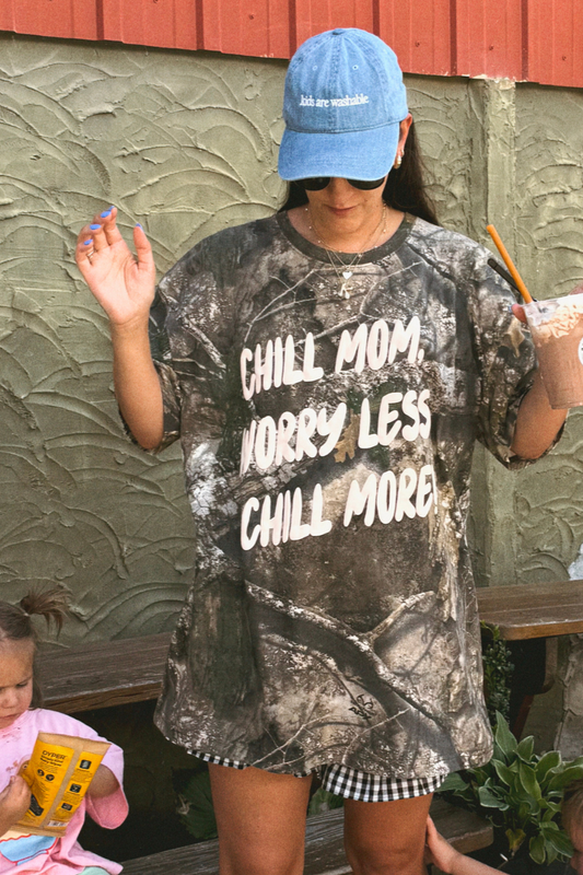 Chill Mom Worry Less Chill More Camo T-shirt