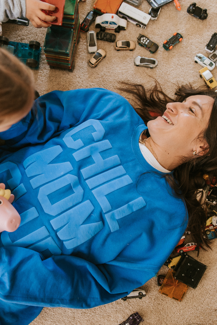 Chill Mom Club Puff Print Crewneck