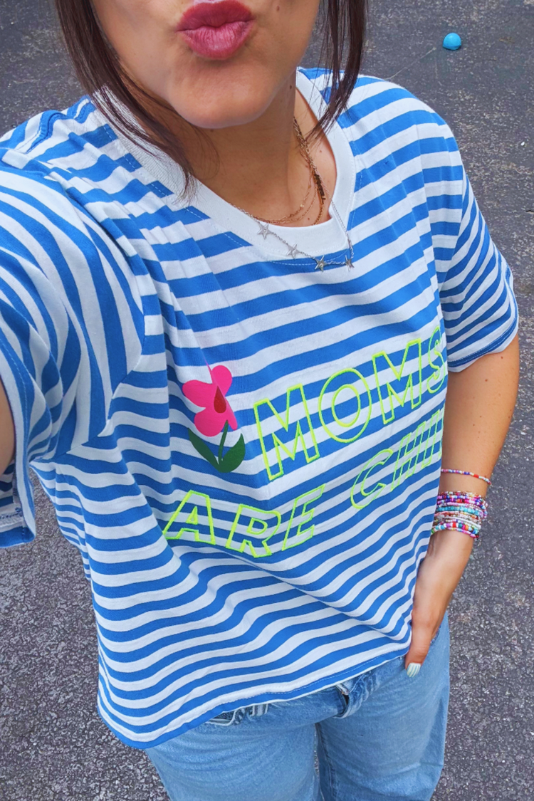 Moms Are Chill Crop Tee
