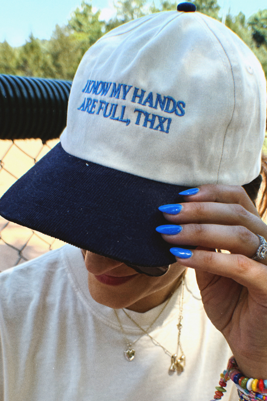 I Know My Hands are Full, THNX! 2 tone 5panel Hat