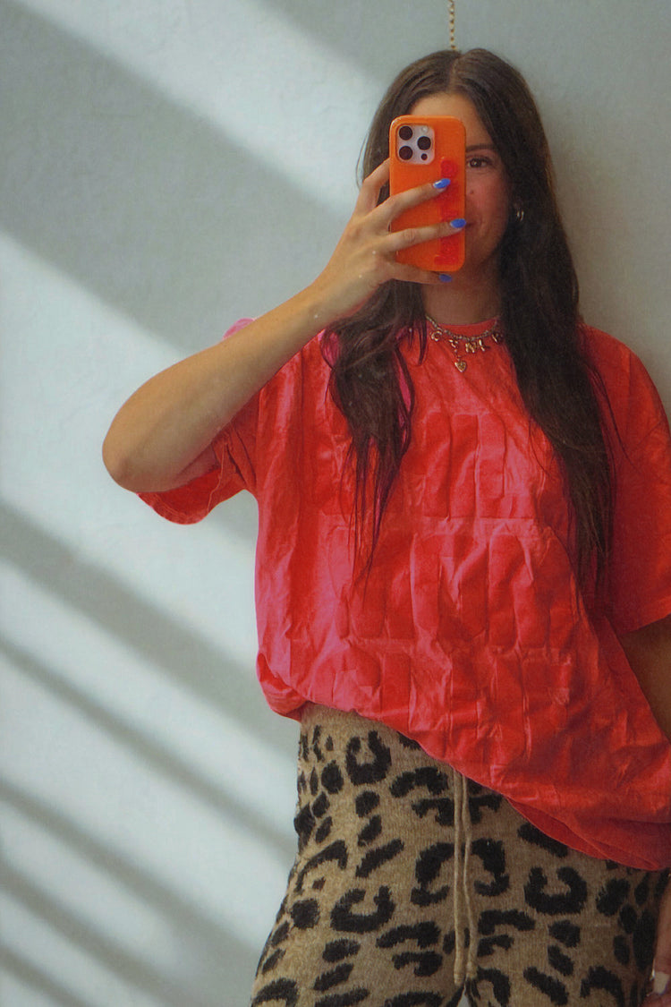 Chill Mom Club Cherry Red Tshirt