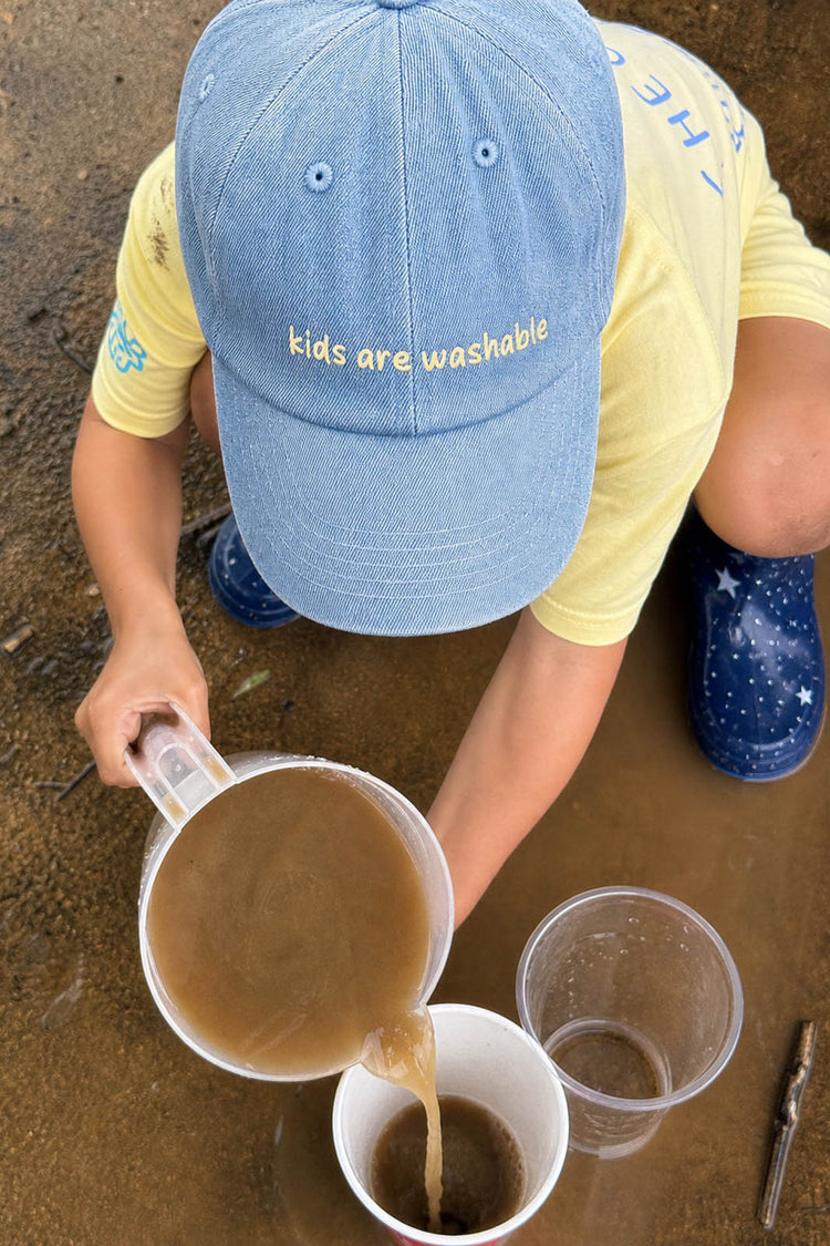 Kids are Washable Kids Hat Denim
