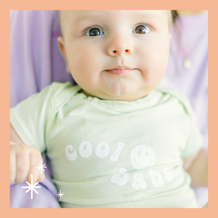 Soft Lime 'Cool Babe' Onesie